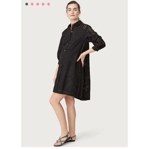 HATCH The Juliana Eyelet Shirtdress
